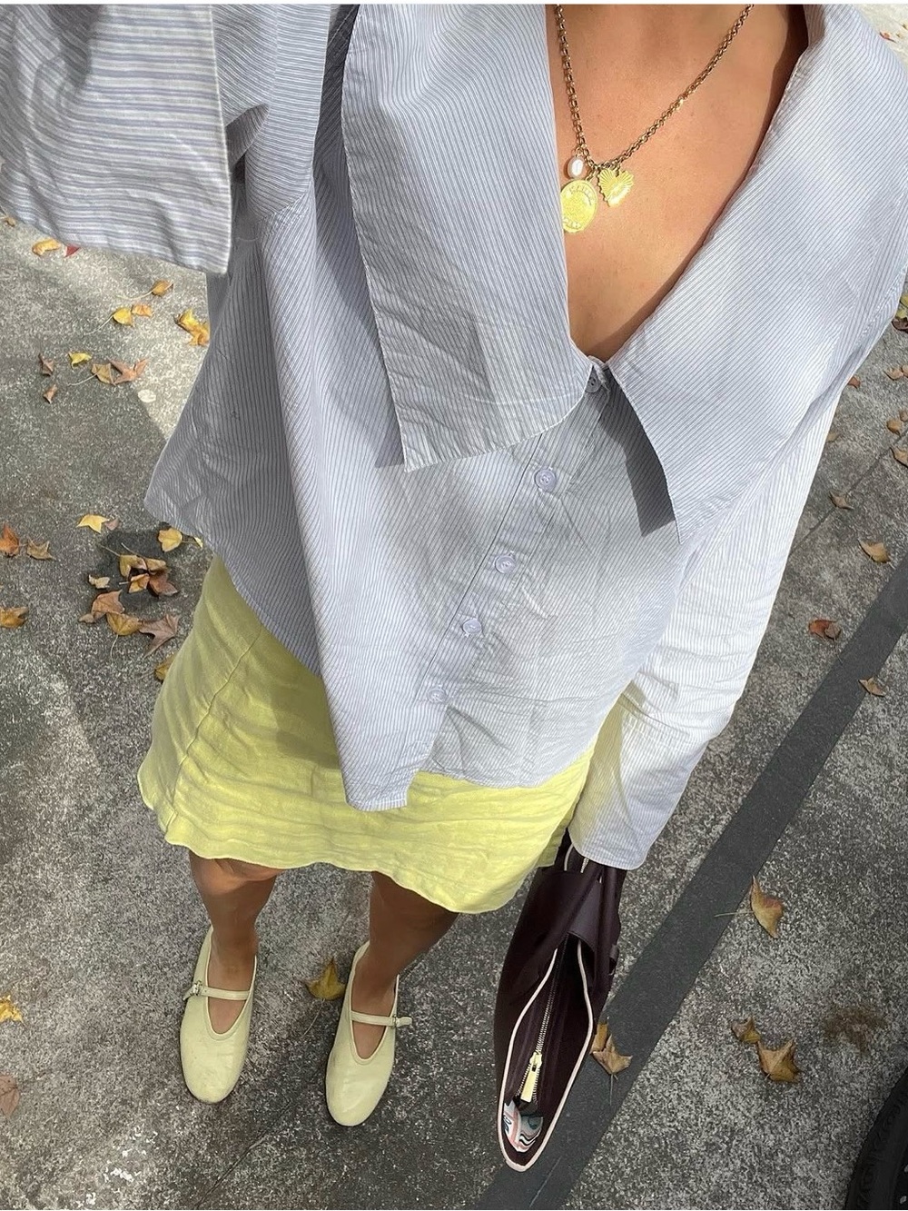 NEW | Pêche Kiki flats in ‘butter’ yellow